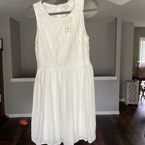 White Francesca’s dress